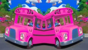 Wheels on the bus song. Toy cars and vehicles. Let’s Ride the Bus Through the Town