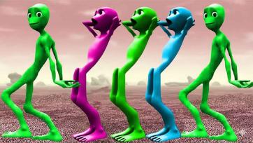 Funny Dancing Colourful Alien Friends on Planet Zogo