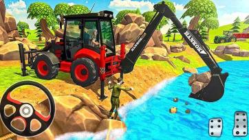 JCB Digger Adventure: Amazing Backhoe Rescue by the River