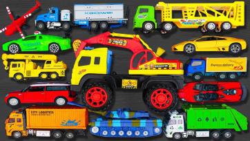 Colorful Toy Cars and Trucks Adventure for Kids - Learn Vehicles with Fun