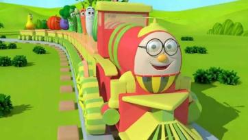 The Happy Train and the Talking Vegetables on a Fun Journey!