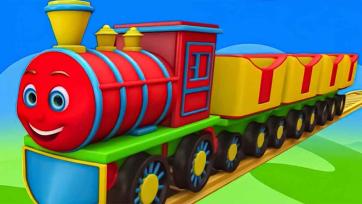 The Magic Surprise Egg with a Smiling Red Train Inside