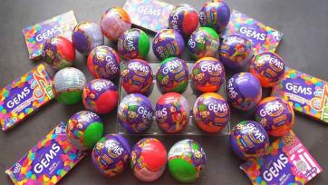 Sweet Candy Surprise Balls Playtime - Colorful Gems Fun Video for Kids