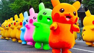 Rainbow Pikachu March - Happy Colorful Cartoon Friends for Little Kids