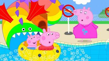 Little Pig Family Pool Day - Water Play, Duck Toy & Toddler Storytime