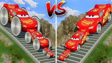 Colorful Toy Cars Racing Down Rainbow Slide into Ball Pit Adventure
