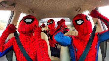Spider Heroes Dance Party in the Car - Fun Kids Adventure with Music