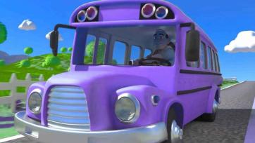 Purple Bus Adventure with a Friendly Driver - Kids Travel Story