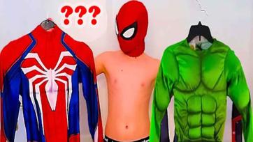 Superhero Suit Swap Adventure - Spider Hero Tries New Costumes for Kids