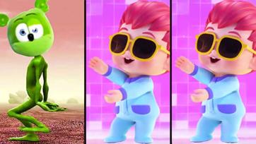 Funny Green Alien and Cool Dancing Baby Adventure - Kids Dance Song